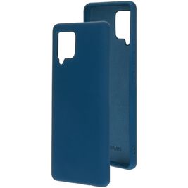 Mobiparts Samsung Galaxy A42 Silikon Hülle Backcover - Blueberry Blue