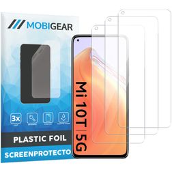 Mobigear Xiaomi Mi 10T Displayschutz Schutzfolie - Hüllenfreundlich (3er Pack)