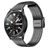 Mobigear Seven Bead Edelstahl Smartwatch Armband Klappschließe - 20 mm - Schwarz