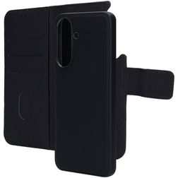 Mobiparts Samsung Galaxy A57 Hülle Echtes Leder Abnehmbare 2in1 Klapphülle Geldbörse - Schwarz
