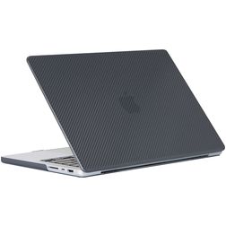 Mobigear Carbon MacBook Pro 14 Zoll (2021-2026) Hardcase Hülle MacBook Case - Schwarz - Model A2442 / A2779 / A2918 / A2992 / A3401 / A3112 / A3434 / A3427 / A3426