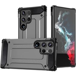 Mobigear Outdoor Samsung Galaxy S24 Ultra Hülle Hardcase Backcover Stoßfest - Grau