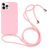 Mobigear Lanyard iPhone 16 Pro Silikon Handykette - Pink