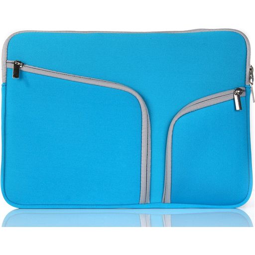 Mobigear Double Zipper Neopren Laptop Sleeve 11 Zoll Laptop Hülle - Blau