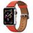 Mobigear Roma Leder Apple Watch Armband Dornschließe - 42/41/40/38 mm - Orange