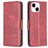 Mobigear Excellent iPhone 15 Hülle Klapphülle Geldbörse - Rot