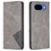 Mobigear Rhombus Slim Google Pixel 10a Hülle Klapphülle - Grau
