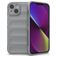 Mobigear Bumpy iPhone 14 Hülle Flexibles TPU Backcover - Grau