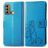 Mobigear Clover POCO X3 GT Hülle Klapphülle Geldbörse - Blau