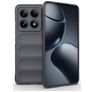 Mobigear Bumpy Xiaomi 14T Pro Hülle Flexibles TPU Backcover - Grau