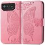 Mobigear Butterfly ASUS ROG Phone 6 Hülle Klapphülle Geldbörse - Pink
