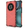 Mobigear Honeycomb HONOR Magic 4 Pro Hülle Hardcase Backcover Stoßfest - Rot