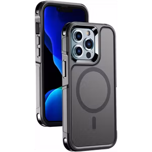 Mobigear Traveller iPhone 13 Pro MagSafe Hülle Hardcase Backcover Stoßfest - Schwarz