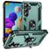 Mobigear Armor Ring Samsung Galaxy A35 Hülle Hardcase Backcover Stoßfest mit Ringhalter - Grün