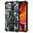 Mobigear Armor Stand iPhone 13 Pro Hülle Hardcase Backcover Stoßfest mit Ständer - Grün