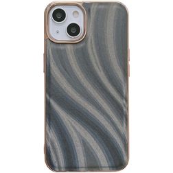 Mobigear Wavy iPhone 14 Plus Hardcase Backcover - Silber