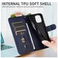 Mobigear Zipper iPhone 17 Pro Hülle Klapphülle Geldbörse - Blau