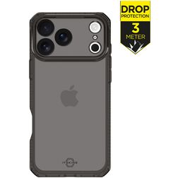 ITSKINS Level 2 SpectrumClear R iPhone 17 Pro Max Hülle Flexibles TPU Backcover Stoßfest - Smoke
