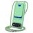 Mobigear Lanyard Card iPhone Air Silikon Handykette mit Kartenfach - Grün
