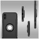 Mobigear Armor Ring iPhone XS Hülle Hardcase Backcover Stoßfest mit Ringhalter - Grau