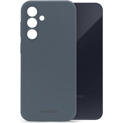 Mobilize Rubber Gelly Samsung Galaxy A35 Hülle Flexibles TPU Backcover - Matt Blue