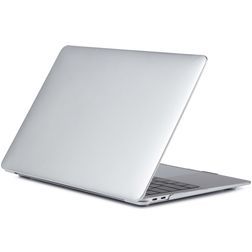 Mobigear Metallic MacBook Air 13 Zoll (2018-2020) Hardshell Hülle Laptop Cover MacBook Case - Silber - Modell A1932 / A2179 / A2337