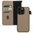Mobiparts iPhone 15 Pro Max MagSafe Hülle Echtes Leder Abnehmbare 2in1 Klapphülle Geldbörse - Taupe