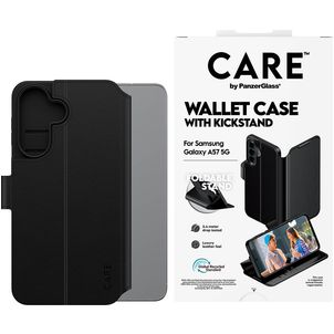 CARE by PanzerGlass Kickstand Samsung Galaxy A57 Hülle Klapphülle Geldbörse - Schwarz