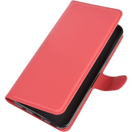 Mobigear Classic LG V60 ThinQ Hülle Klapphülle Geldbörse - Rot