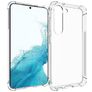 Mobigear Cushion Durchsichtig Samsung Galaxy S23 Hülle Flexibles TPU Backcover Stoßfest - Transparent
