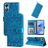 Mobigear Sunflower OPPO A17 Hülle Klapphülle Geldbörse - Blau