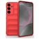 Mobigear Bumpy Samsung Galaxy S25 Plus Hülle Flexibles TPU Backcover - Rot