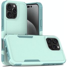 Mobigear Heavy Armor iPhone 16 Pro Max Hülle Hardcase Backcover Stoßfest - Grün