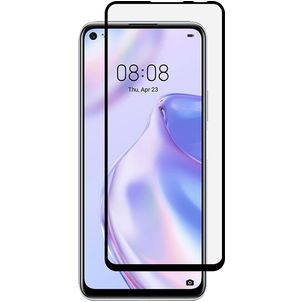 Mobigear Premium Huawei P40 Lite 5G Panzerglas Gehärtetes Glas Displayschutz - Hüllenfreundlich - Schwarz