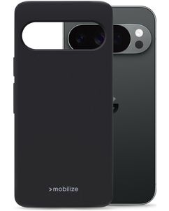 Mobilize Rubber Gelly Google Pixel 11 Hülle Flexibles TPU Backcover - Schwarz