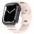 Mobigear Sport Armor Silikon Apple Watch Armband Drückerschließe - 49/46/45/44 mm - Sand Pink