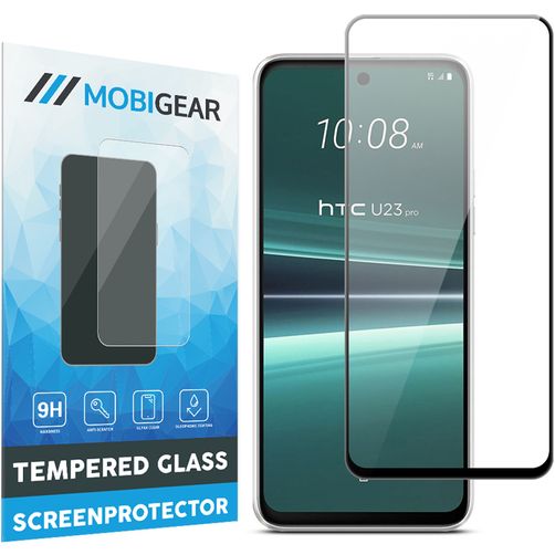 Mobigear Premium HTC U23 Pro Panzerglas Displayschutz - Hüllenfreundlich - Schwarz