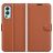 Mobigear Classic OnePlus Nord 2 Hülle Klapphülle Geldbörse - Braun