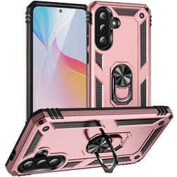 Mobigear Armor ring Samsung Galaxy A36 Hülle Hardcase Backcover Stoßfest mit Ringhalter - Roségold