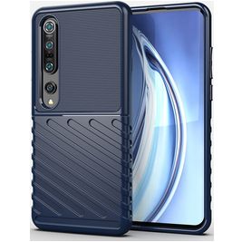 Mobigear Groove Xiaomi Mi 10 Pro Hülle Flexibles TPU Backcover - Blau