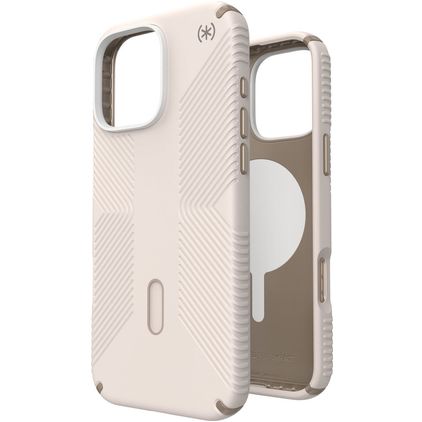 Speck Presidio2 Grip iPhone 16 Pro Max MagSafe Hardcase Backcover Shockproof - Bleached Bone