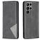 Mobigear Rhombus Slim Samsung Galaxy S23 Ultra Hülle Klapphülle - Schwarz