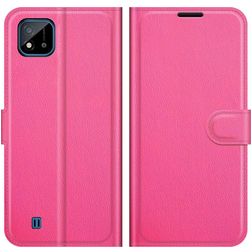 Mobigear Classic Realme C11 (2020) Hülle Klapphülle Geldbörse - Magenta