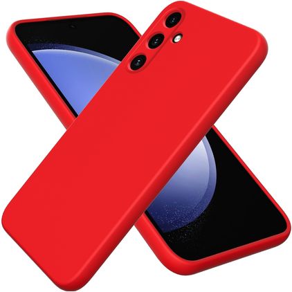 Mobigear Colors Samsung Galaxy A35 Silikon Hülle Backcover - Rot