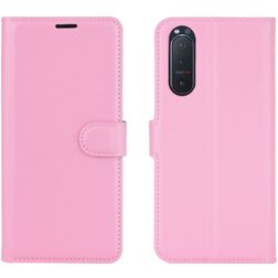 Mobigear Classic Sony Xperia 5 II Hülle Klapphülle Geldbörse - Pink