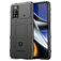 Mobigear Rugged Shield POCO X4 Pro 5G Hülle Flexibles TPU Backcover Stoßfest - Schwarz