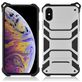Mobigear Armor iPhone XS Max Hülle Hardcase Backcover Stoßfest - Silber