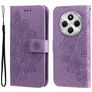 Mobigear Flowers Xiaomi Redmi 14C Hülle Klapphülle Geldbörse - Lila