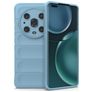 Mobigear Bumpy HONOR Magic 4 Pro Hülle Flexibles TPU Backcover - Blau