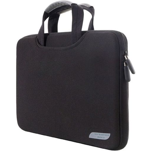 Mobigear Neon Neopren Laptop Aktentasche 13 - 14 Zoll Laptoptasche + Handgriff - Schwarz